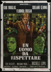 5a863 MAN TO RESPECT Italian 1p 1971 different Iaia art of Kirk Douglas, Florinda Bolkan & Gemma!