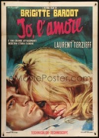 5a969 TWO WEEKS IN SEPTEMBER Italian 1p 1967 A Coeur Joie, Tarantelli art of sexy Brigitte Bardot!