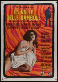 5a973 VALLEY OF THE DOLLS Italian 1p 1969 different art of naked Patty Duke by Enzo Nistri!