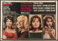 5a303 BOCCACCIO '70 INCOMPLETE Italian 2p 1962 Loren, Ekberg & Schneider + Fellini, De Sica & Visconti!