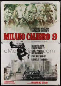 5a309 CALIBER 9 Italian 2p 1972 Milano calibro 9, cool crime art by Renato Casaro!