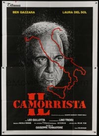 5a411 PROFESSOR Italian 2p 1986 Il Camorrista, outline of Italy over art of Ben Gazzara!