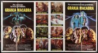 5a032 MOTEL HELL int'l Spanish language 1-stop poster 1980 horror art of victims planted in ground!
