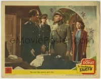 5b527 ADVENTURES OF TARTU LC #6 1943 Robert Donat, Glynis Johns, trick that saved a girl's life!
