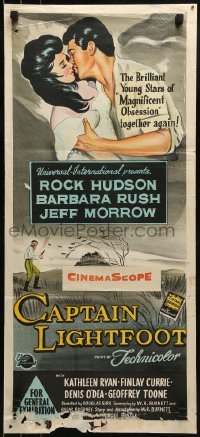 5c593 CAPTAIN LIGHTFOOT Aust daybill 1955 Rock Hudson, Barbara Rush, filmed entirely in Ireland!