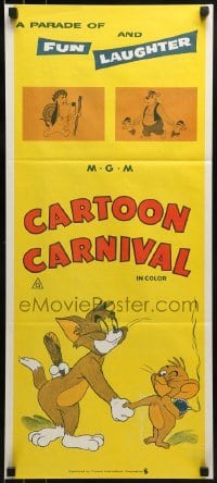 5c600 CARTOON CARNIVAL Aust daybill 1970s great animation art of cat and mouse duo Tom & Jerry!