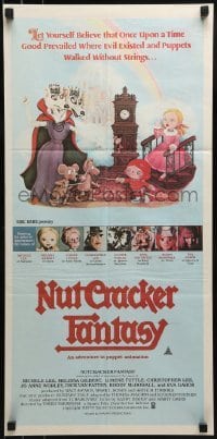 5c811 NUTCRACKER FANTASY Aust daybill 1979 Japanese puppets, cool Sharleen Pederson fantasy art!