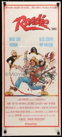 5c871 ROADIE Aust daybill 1980 Meat Loaf, Alice Cooper, Debbie Harry from Blondie, Roy Orbison
