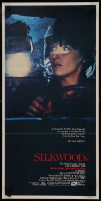 5c898 SILKWOOD Aust daybill 1984 Meryl Streep, Cher, Kurt Russell, directed by Mike Nichols!