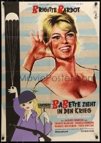 5c196 BABETTE GOES TO WAR German 1960 soldier Brigitte Bardot, Babette s'en va-t-en guerre, Rehak!