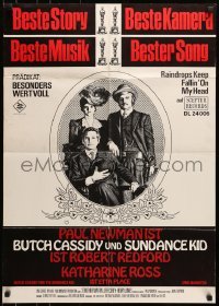 5c206 BUTCH CASSIDY & THE SUNDANCE KID awards German 1969 Paul Newman, Robert Redford, Ross!