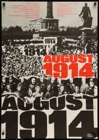 5c237 GUNS OF AUGUST German 1965 World War I documentary, narrated by Fritz Weaver!