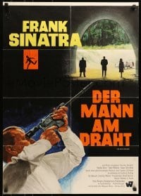 5c264 NAKED RUNNER German 1967 different art of Frank Sinatra with sniper rifle and tunnel!