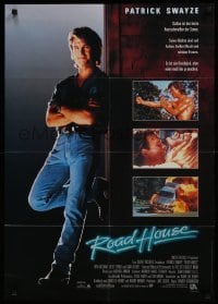 5c275 ROAD HOUSE German 1989 full-length Patrick Swayze is the best bouncer in the business!
