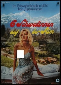 5c282 SECHS SCHWEDINNEN AUF DER ALM German 1983 extremely sexy image of partially topless woman!