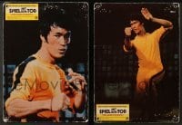 5c391 GAME OF DEATH 2 German LCs 1979 great images of Bruce Lee, kung fu action images!