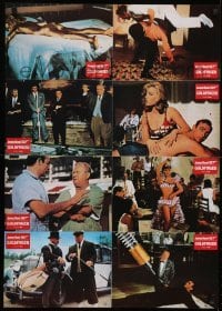 5c173 GOLDFINGER German LC poster R1980s Sean Connery as James Bond + golden Shirley Eaton!