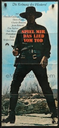 5c154 ONCE UPON A TIME IN THE WEST German 13x21 R1972 Leone, different full-length Henry Fonda!