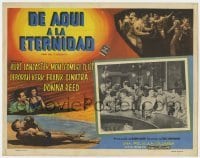 5c033 FROM HERE TO ETERNITY Mexican LC R1960s Burt Lancaster, Kerr, Sinatra & Clift, beach scene!