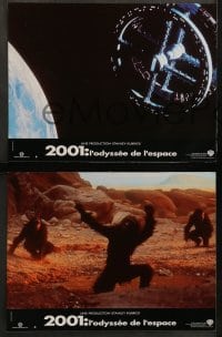 5c494 2001: A SPACE ODYSSEY 6 French LCs R2001 Stanley Kubrick, different images from sci-fi classic!