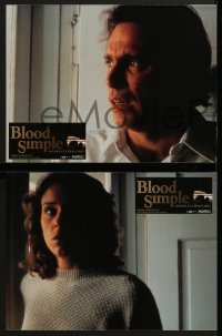 5c496 BLOOD SIMPLE 6 French LCs R2000 Joel & Ethan Coen, Frances McDormand, cool film noir images!