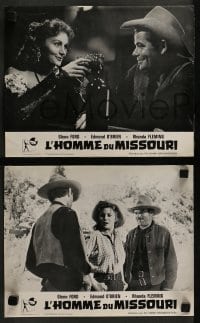 5c449 REDHEAD & THE COWBOY 9 French LCs R1965 different images of Glenn Ford & Rhonda Fleming!