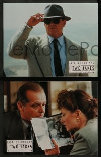 5c432 TWO JAKES 12 French LCs 1991 cool images of Jack Nicholson, sexy Madeleine Stowe!