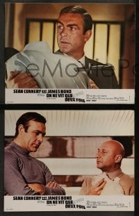 5c452 YOU ONLY LIVE TWICE 9 French LCs R1970s cool different images of Sean Connery as James Bond!