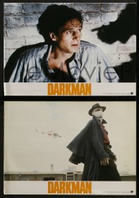 5c361 DARKMAN 8 German LCs 1990 Sam Raimi, masked hero Liam Neeson, evil Larry Drake!