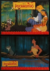 5c322 POCAHONTAS 16 German LCs 1995 Disney, Native American Indians, great cartoon images!