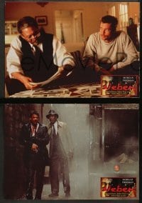 5c375 SEVEN 8 German LCs 1995 action images of Morgan Freeman & Brad Pitt!