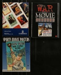 5d035 LOT OF 2 BRUCE HERSHENSON SOFTCOVER MOVIE POSTER BOOKS AND 1 AUCTION CATALOG 1990s-2000s