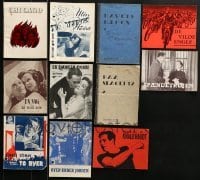 5d399 LOT OF 11 DANISH PROGRAMS 1930s-1960s different images from a variety of movies!