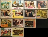 5d209 LOT OF 13 LOBBY CARDS 1940s-1960s great scenes from a variety of different movies!