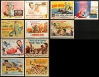 5d212 LOT OF 11 TITLE CARDS 1950s-1980s great images from a variety of different movies!