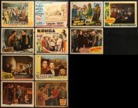 5d214 LOT OF 11 COWBOY WESTERN LOBBY CARDS 1930s-1940s great scenes from a variety of movies!