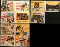 5d213 LOT OF 11 COWBOY WESTERN TITLE CARDS 1940s-1960s great images from a variety of movies!