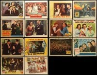5d207 LOT OF 14 LOBBY CARDS 1940s-1950s great scenes from a variety of different movies!