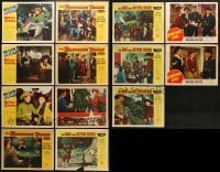 5d208 LOT OF 13 WESTERN LOBBY CARDS 1950s incomplete sets from a variety of cowboy movies!