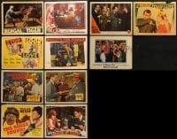 5d215 LOT OF 11 1930S-40S LOBBY CARDS 1930s-1940s scenes & title cards from a variety of movies!