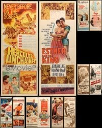 5d060 LOT OF 12 MOSTLY UNFOLDED INSERTS 1950s-1960s great images from a variety of movies!