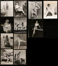 5d373 LOT OF 11 8X10 STILLS OF SEXY STARLETS 1960s great portraits of beautiful women!