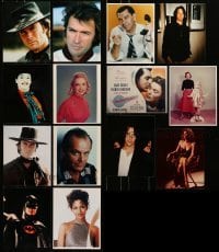 5d437 LOT OF 14 COLOR 8X10 REPRO PHOTOS 1980s great portraits of a variety of top Hollywood stars!