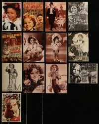 5d392 LOT OF 13 SHIRLEY TEMPLE POSTCARDS 1990s great images of the cute Fox child star!