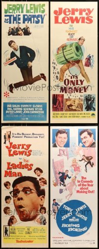 5d068 LOT OF 4 MOSTLY UNFOLDED JERRY LEWIS INSERTS 1960s Ladies Man, Patsy, It's Only Money!