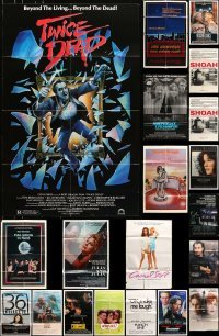 5d090 LOT OF 108 FOLDED ONE-SHEETS 1980s great images from a variety of different movies!