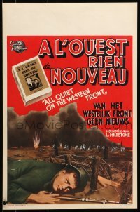 5f219 ALL QUIET ON THE WESTERN FRONT Belgian R1950s Lew Ayres in a story of blood, guts and tears!