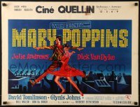 5f238 MARY POPPINS Belgian 1964 Julie Andrews & Dick Van Dyke in Walt Disney's musical classic!