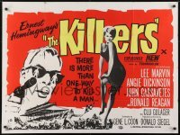 5f204 KILLERS British quad 1964 Don Siegel, Hemingway, Lee Marvin, sexy full-length Angie Dickinson!