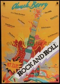 5f160 CHUCK BERRY HAIL! HAIL! ROCK 'N' ROLL Czech 24x33 1989 Chuck Berry, Keith Richards, different